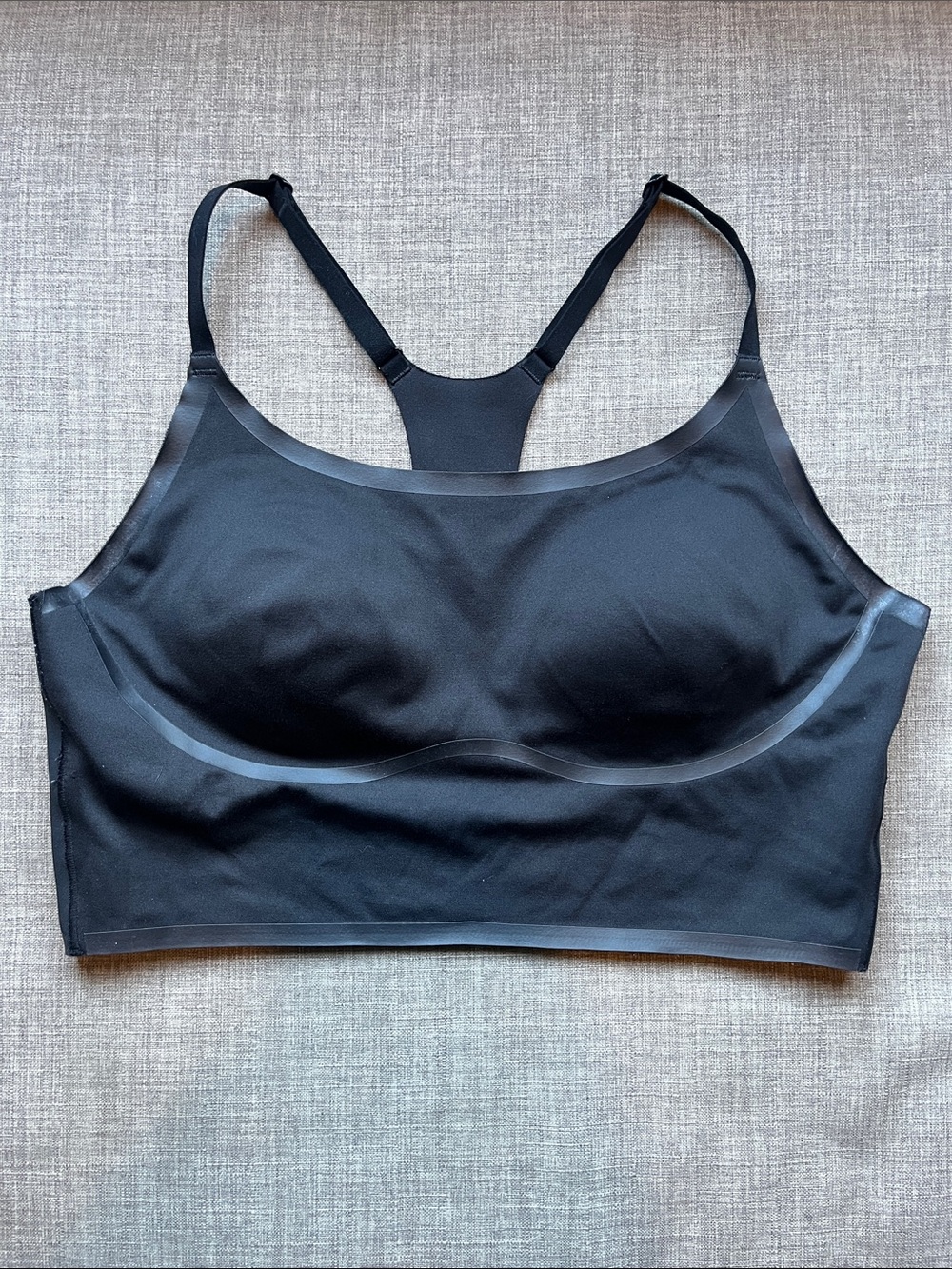Victoria's Secret PINK Black Bports Bra Top Racerback